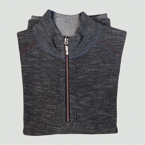 Tommy Bahama | Reversible Pullover | Flipsider | Half Zip | Gray | Large - Picture 12 of 15